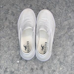 White slip ons